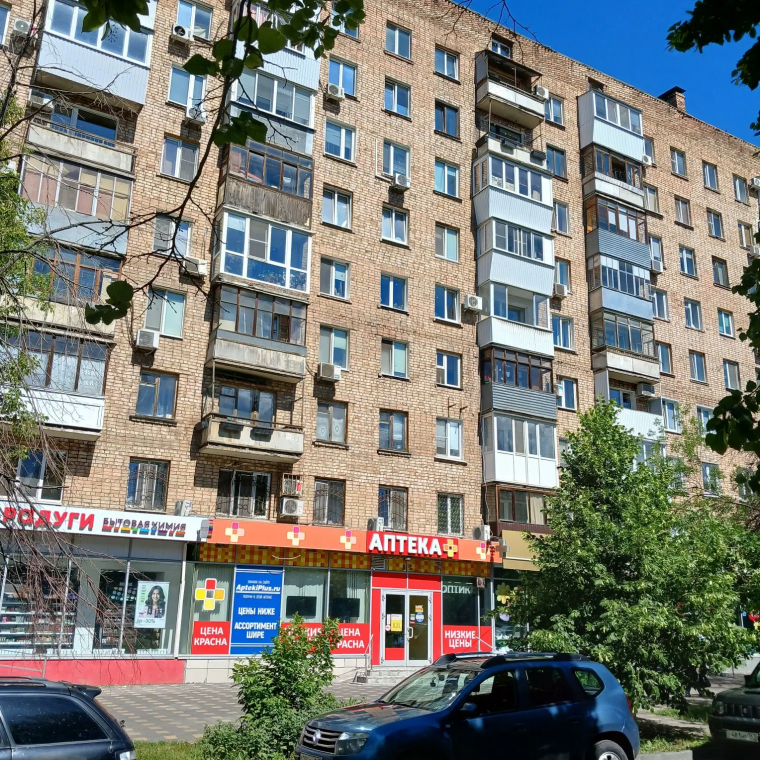 2-к. квартира, 43.7 м<sup>2</sup>